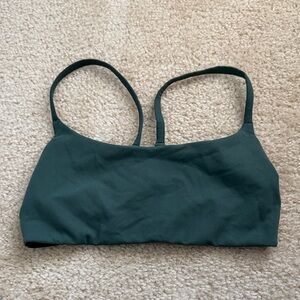 Lululemon Green Wunder Train Strappy Racer Bra